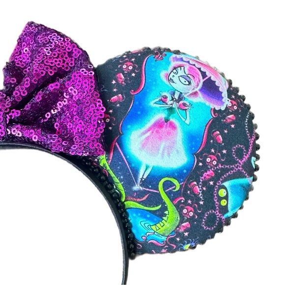 Women’s Handmade Disney Inspired HAUNTED MANSION Minnie Ears - NWOT - Picture 3 of 6